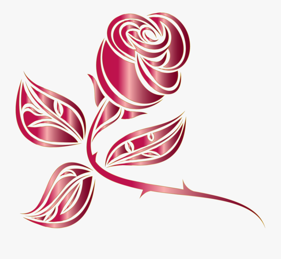 Pink,plant,flower - Free Clipart Pink Rose, Transparent Clipart