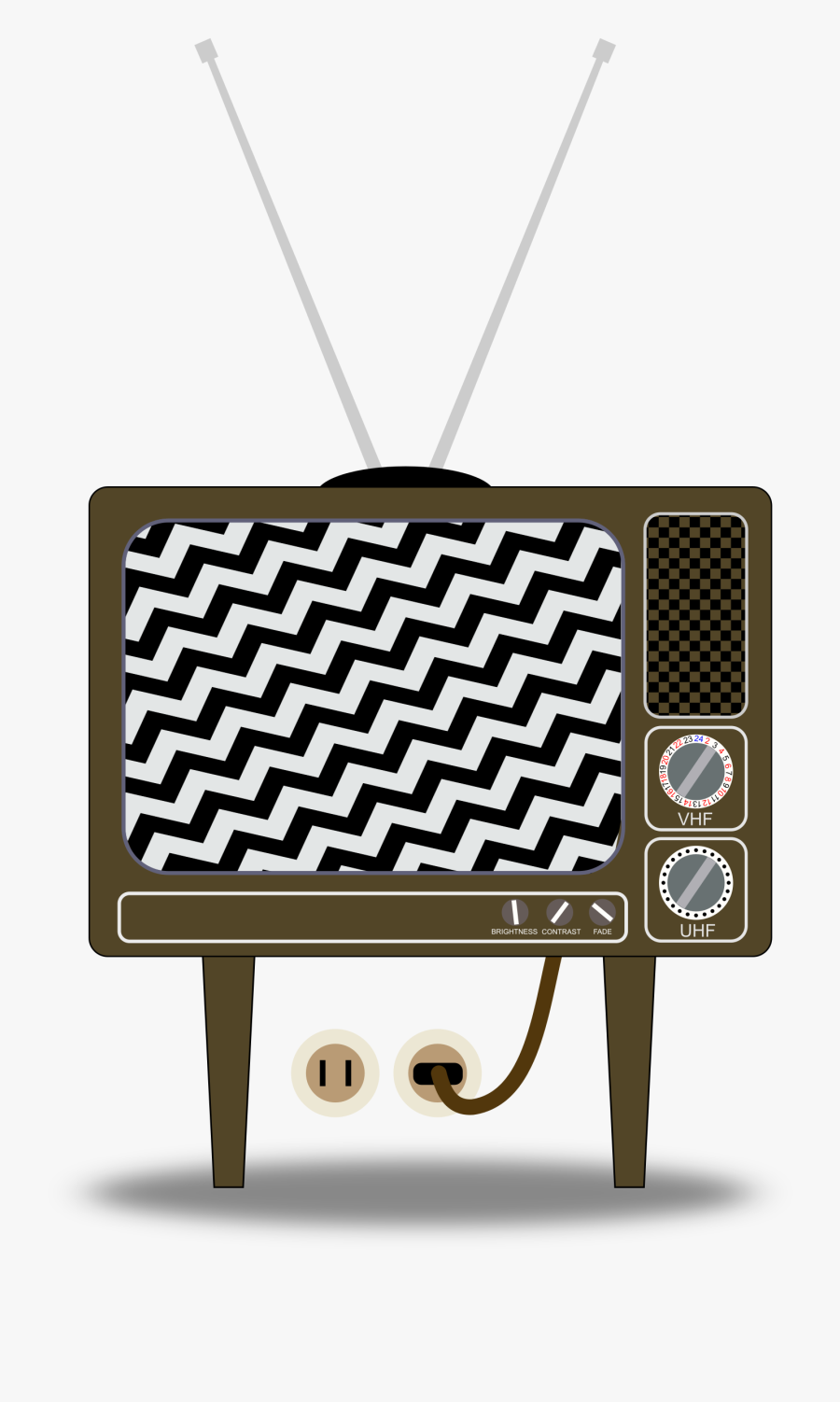 Tv Static Clip Art , Png Download - Cartoon Clipart Old Tv, Transparent Clipart