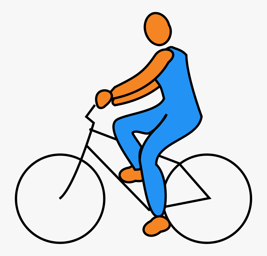On Bicycle - Muscular Force Examples, Transparent Clipart