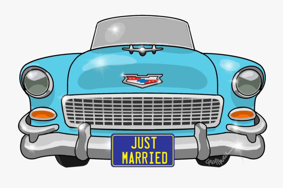 Grille Chevrolet Bel Air 1955 Chevrolet Car - Front Of Cartoon Chevy, Transparent Clipart