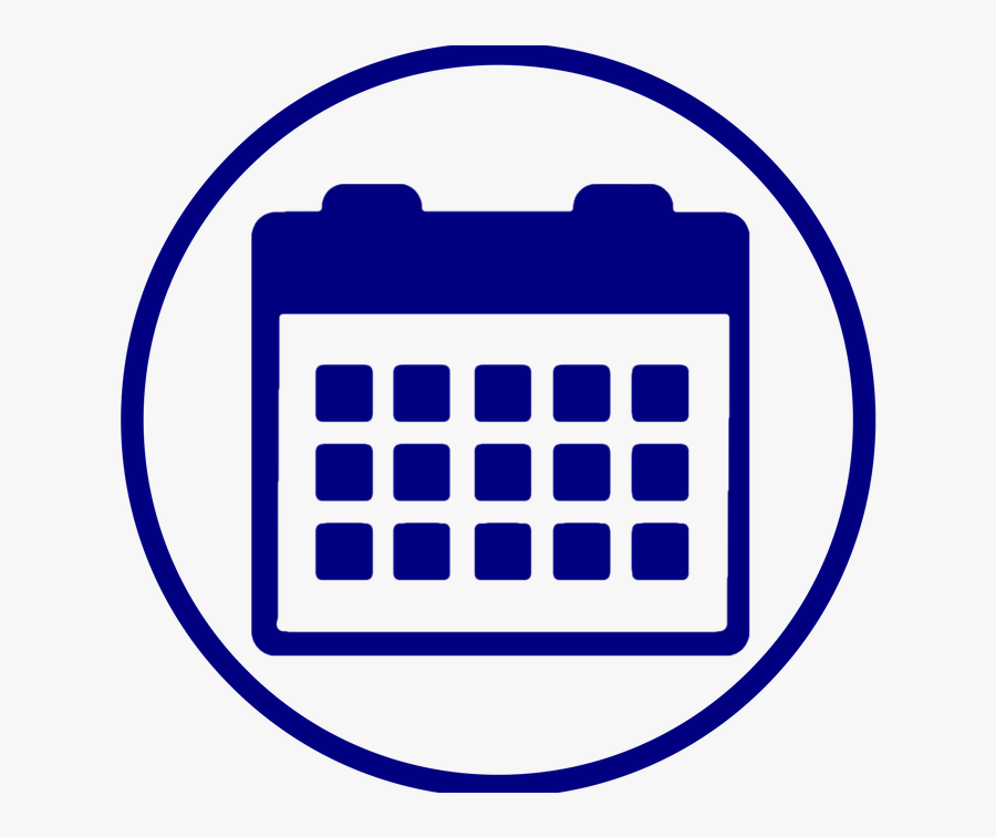 Calendar Fd Blue - Circle Calendar Icon Png, Transparent Clipart