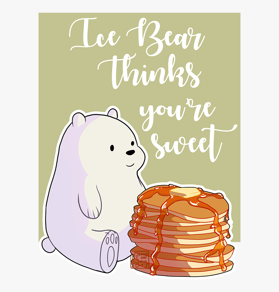 We Bare Bears Message, Transparent Clipart