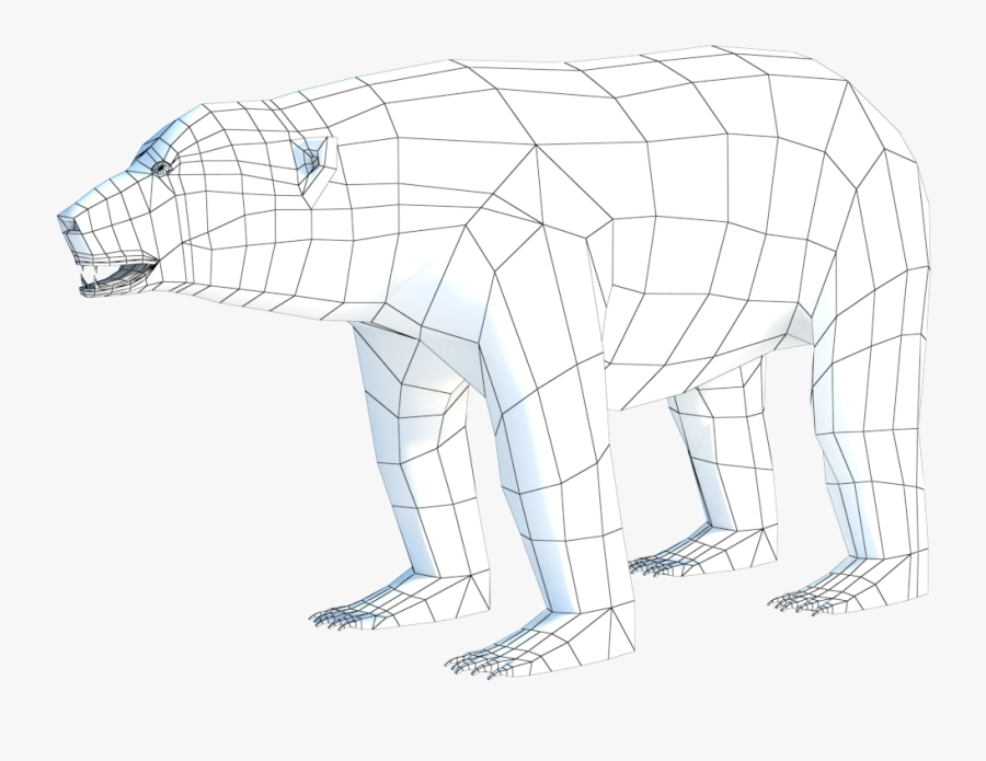 Transparent Polar Bear On Ice Clipart - Dog, Transparent Clipart