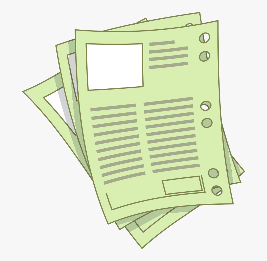 Sheets - Report Clipart Png, Transparent Clipart