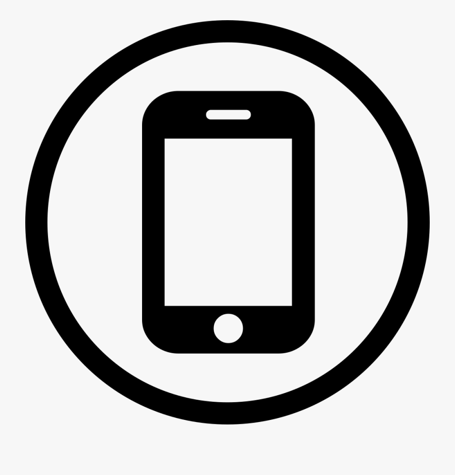 Transparent Cell Phone Clipart - Mobile Icon Black Png , Free Transparent C...