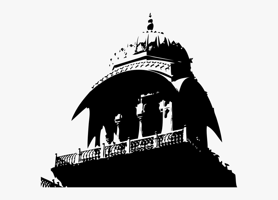 Palace Watch Tower Svg Clip Arts - Black And White Palace Clipart Png, Transparent Clipart