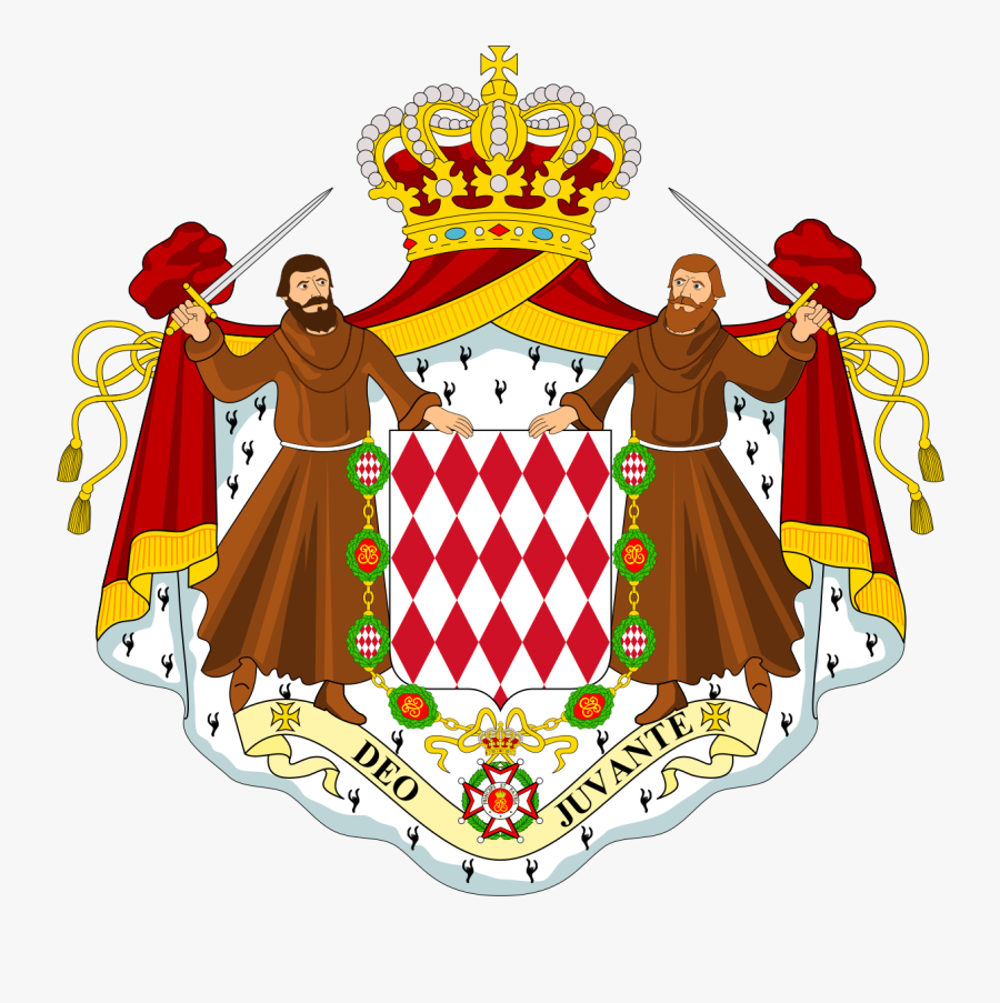 Transparent Constitution Clipart - Monaco Coat Of Arms, Transparent Clipart