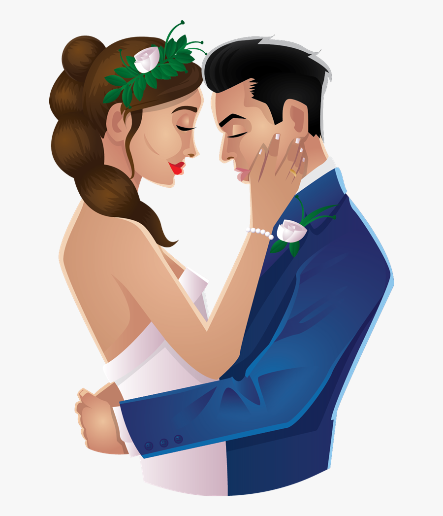 Wedding Love Couple Silhouettes Clip Art - Transparent Background Couples Png, Transparent Clipart