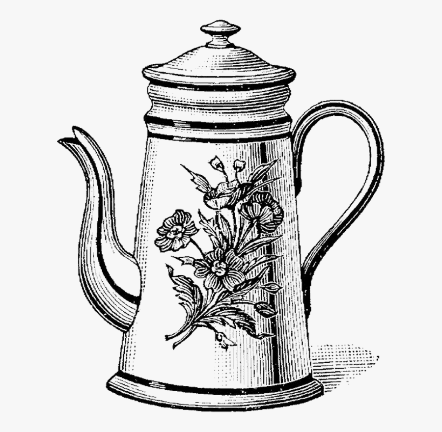 Jug Kettle Coffee Old - Tea Pots To Draw, Transparent Clipart