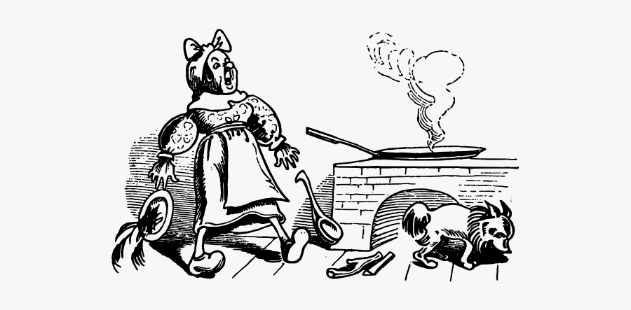 Vector Clip Art Of Lady Shouting At Dog In Kitchen - Wilhelm Busch Max Und Moritz, Transparent Clipart