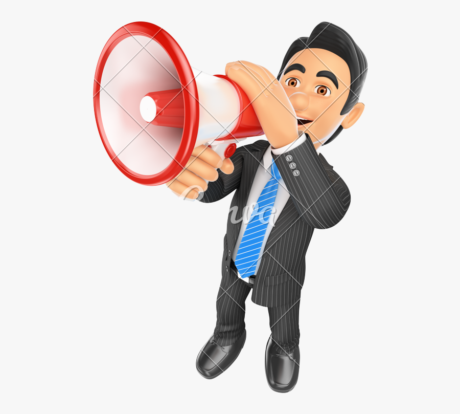 Clipart Man Megaphone, Transparent Clipart