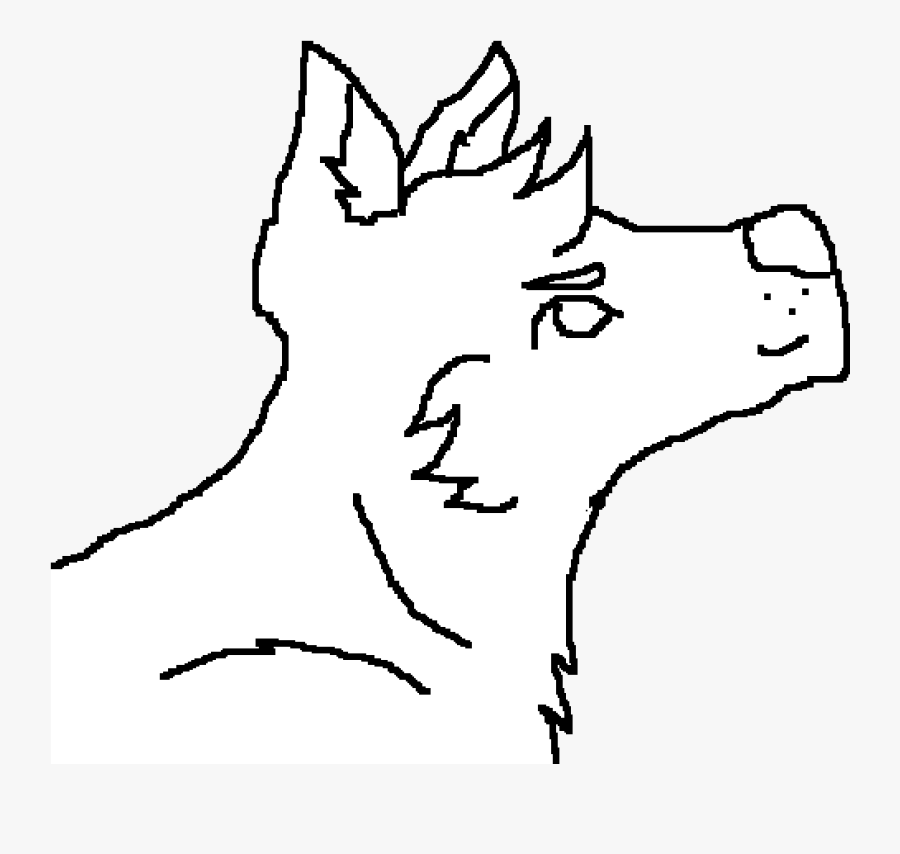Transparent Wolf Head Clipart Black And White - Illustration, Transparent Clipart