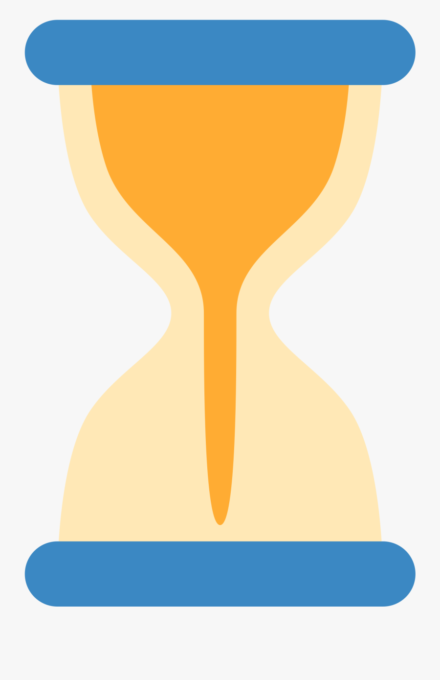 Hourglass With Flowing Sand - Sablier Snapchat, Transparent Clipart