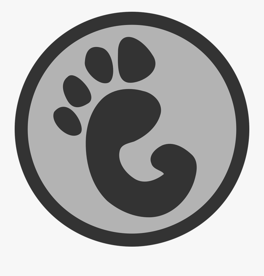 Footprint Paw Print Sign Free Photo - ตีน Png, Transparent Clipart