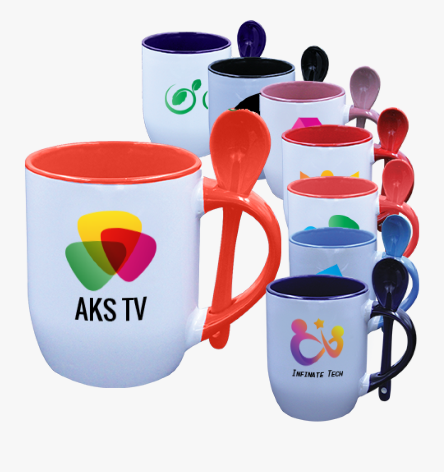 Transparent Sublimation Clipart - 11 Oz Frosted Spoon Mug, Transparent Clipart