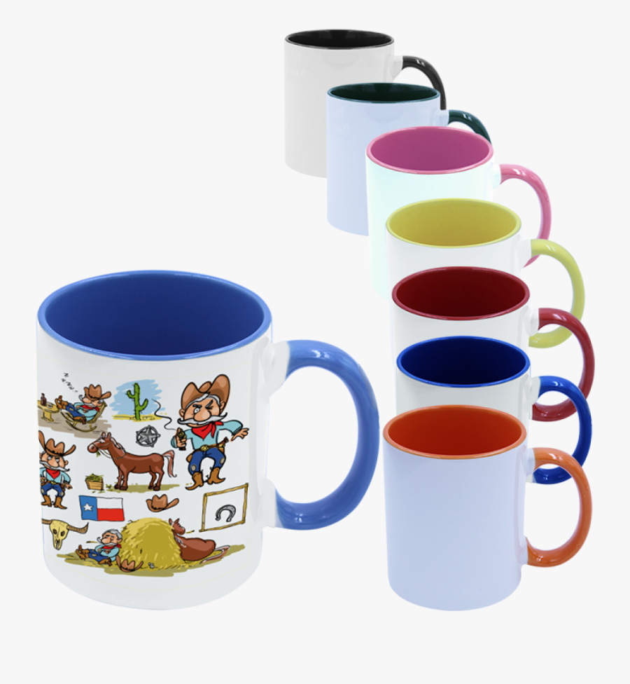 Color Sublimation Mug Png, Transparent Clipart
