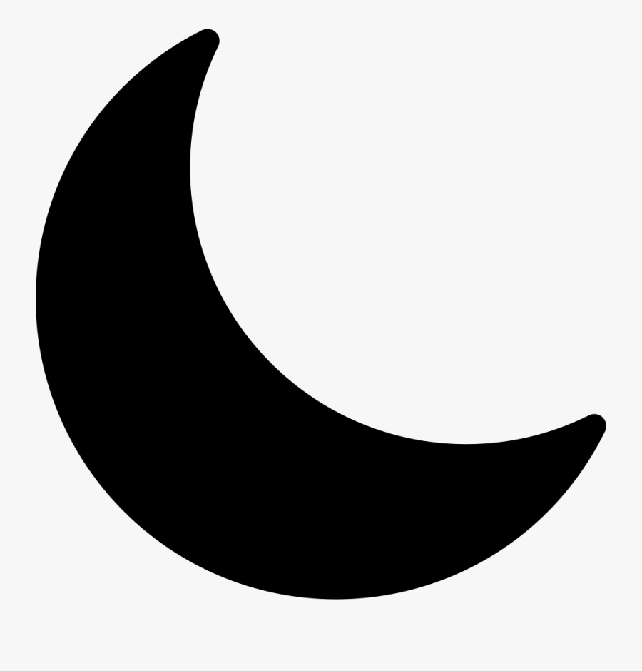 Crescent Moon Icon Png, Transparent Clipart