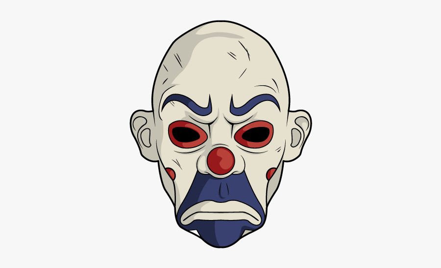 Joker Mask Sticker, Transparent Clipart