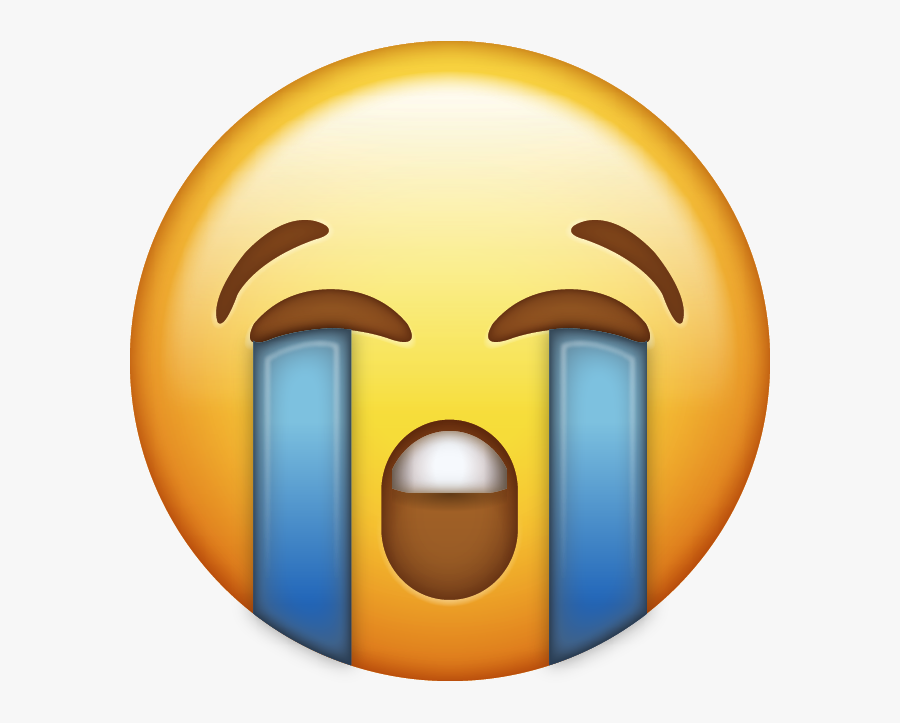 #emoji #emojis #crying #cry #sad #sadness #upset #sob - Emoji Iphone Png, Transparent Clipart