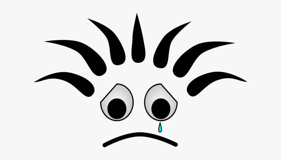 Crying Eye Clipart - Cartoon Png Face, Transparent Clipart