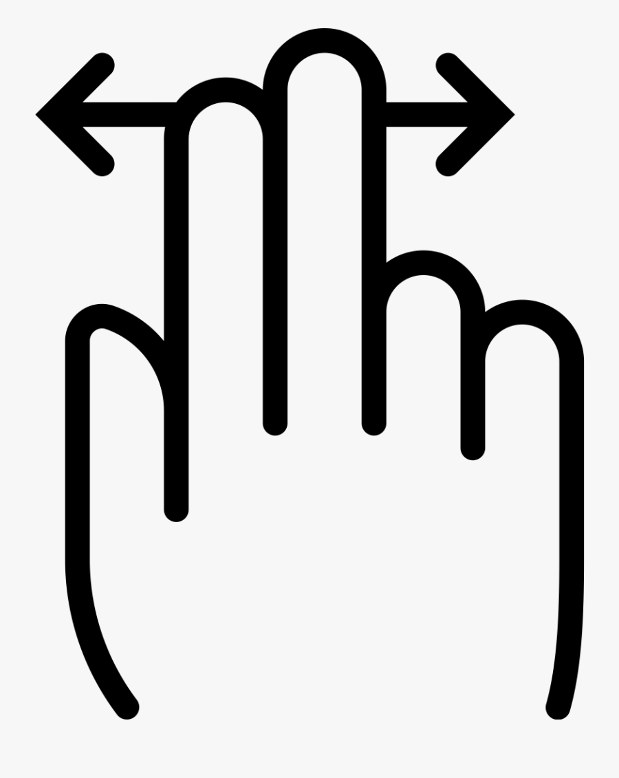 Left Right Scroll Icon, Transparent Clipart