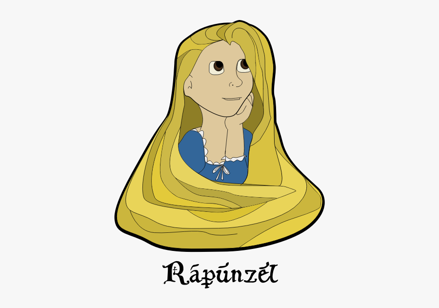 Rapunzel Girl Vector Image - Clip Art, Transparent Clipart