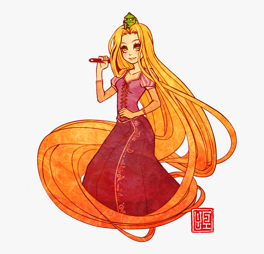 Transparent Rapunzel Clipart - Tangled Rapunzel Fan Art Png, Transparent Clipart
