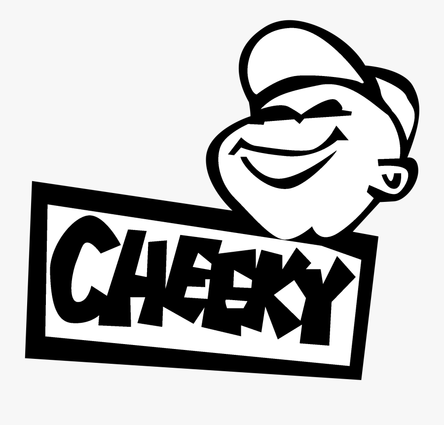 Cheeky Records Logo Black And White, Transparent Clipart