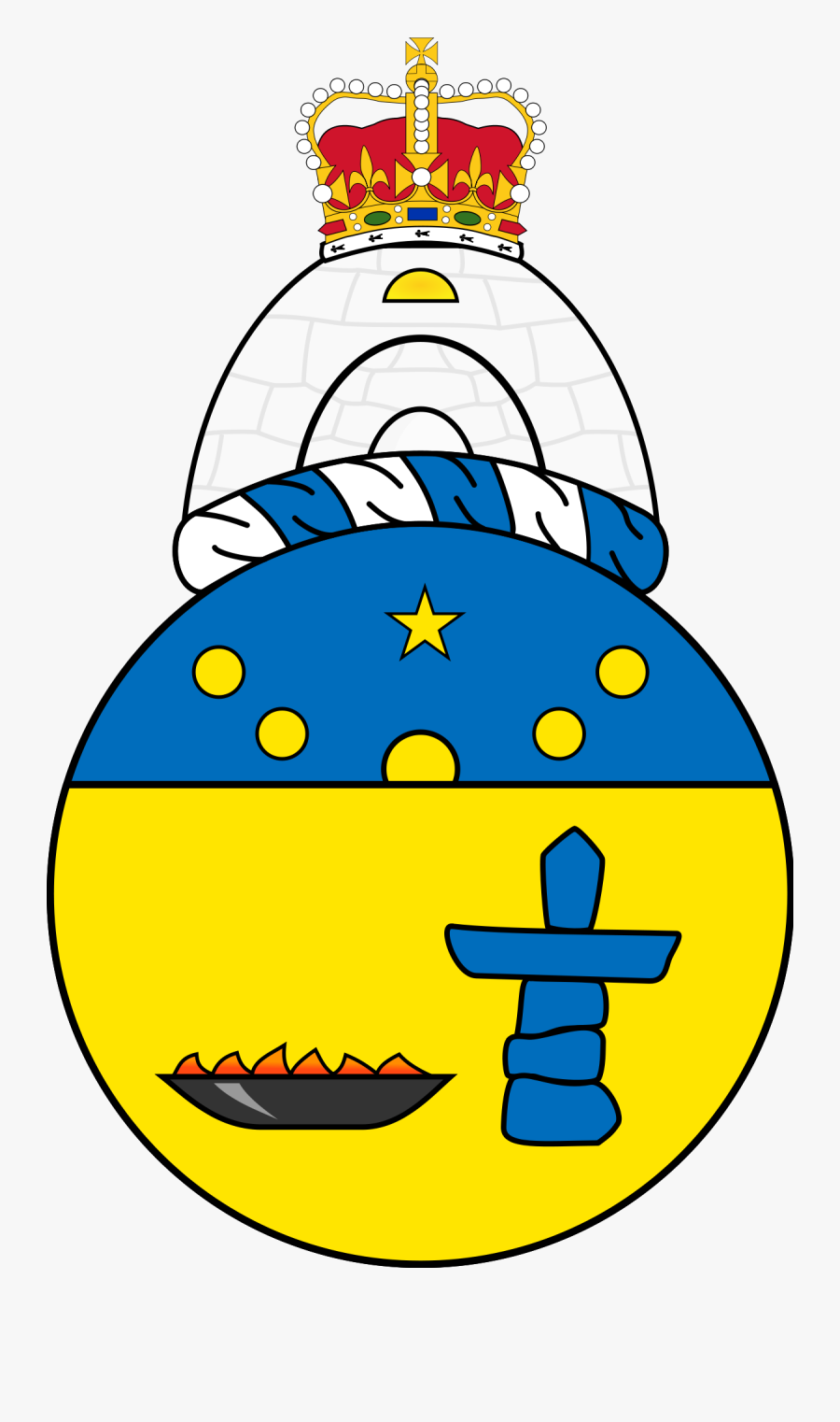 Nunavut"s Coat Of Arms Clipart , Png Download - Nunavut Provincial Coat Of Arms, Transparent Clipart