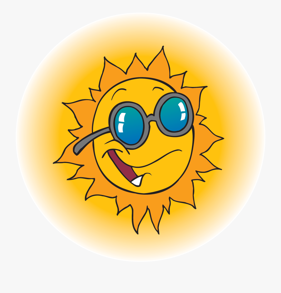 Black And White Cartoon Sun Clipart , Png Download - Black And White Cartoon Sun, Transparent Clipart
