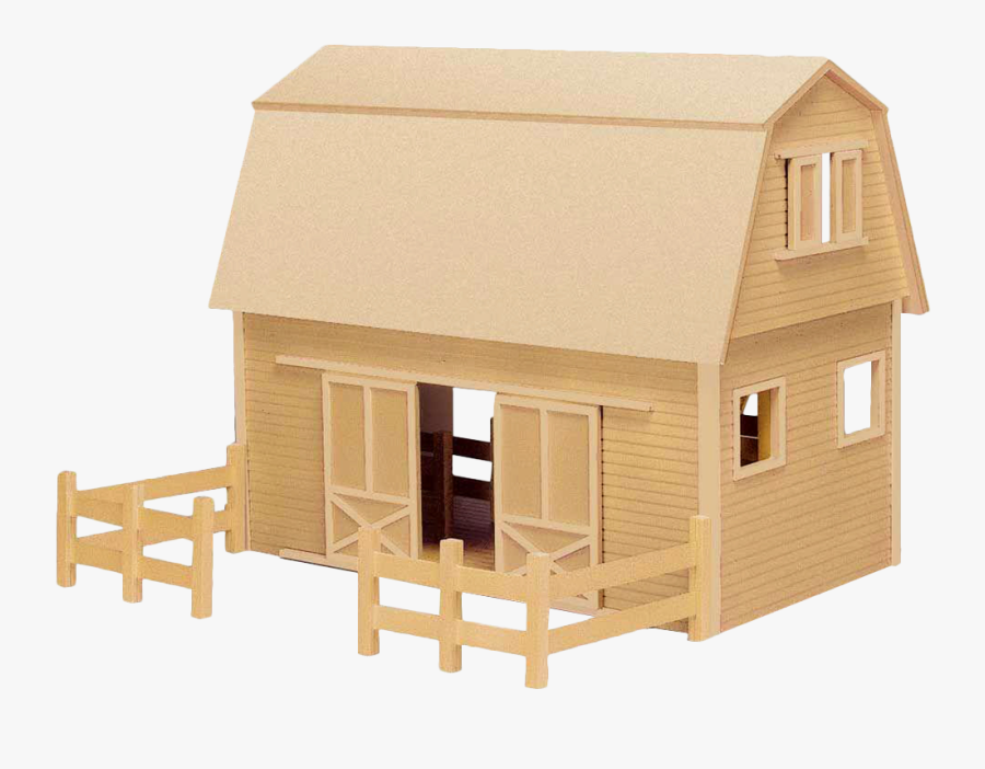 Ruff "n Rustic All American Barn Dollhouse Kit - American Barn Toy, Transparent Clipart