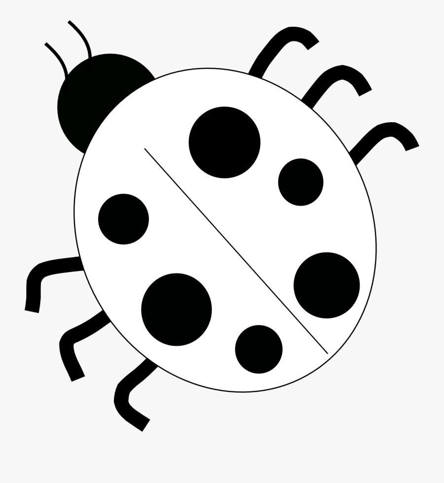 Ladybug Drawing Black And - Lady Bug Black And White , Free Transparent