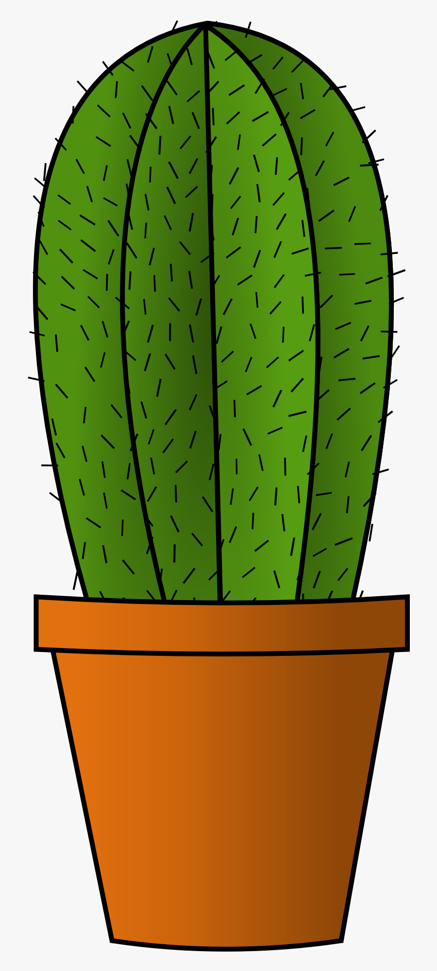 Potted Cactus Clipart, Transparent Clipart