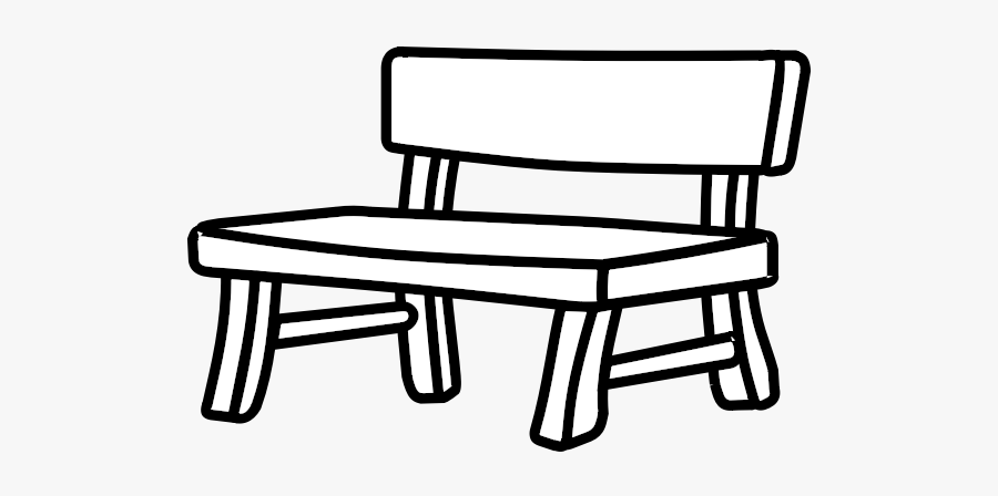Wooden Park Bench Vector Image - Bench Clipart Black And White, Transparent Clipart