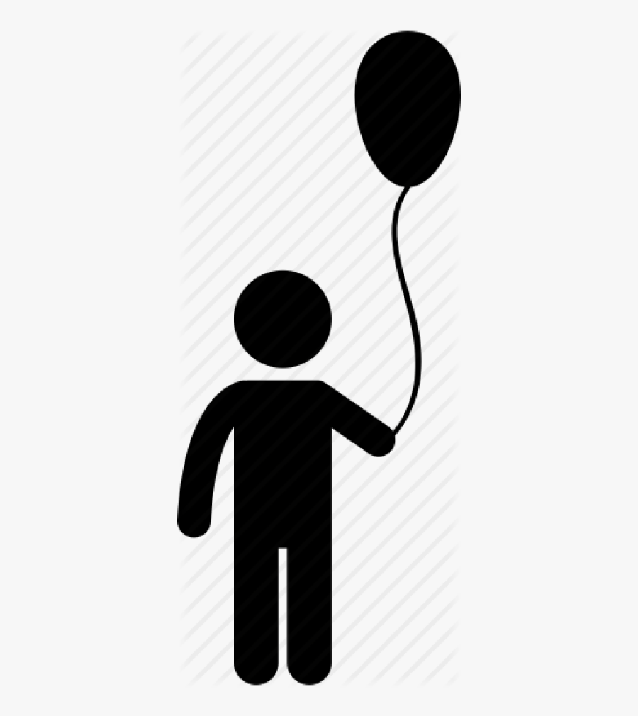 Child Balloon Icon, Transparent Clipart
