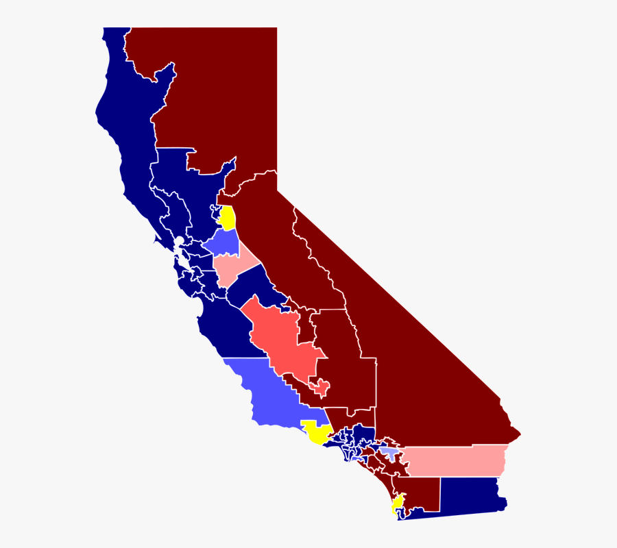 California Counties Election Results 2016, Transparent Clipart