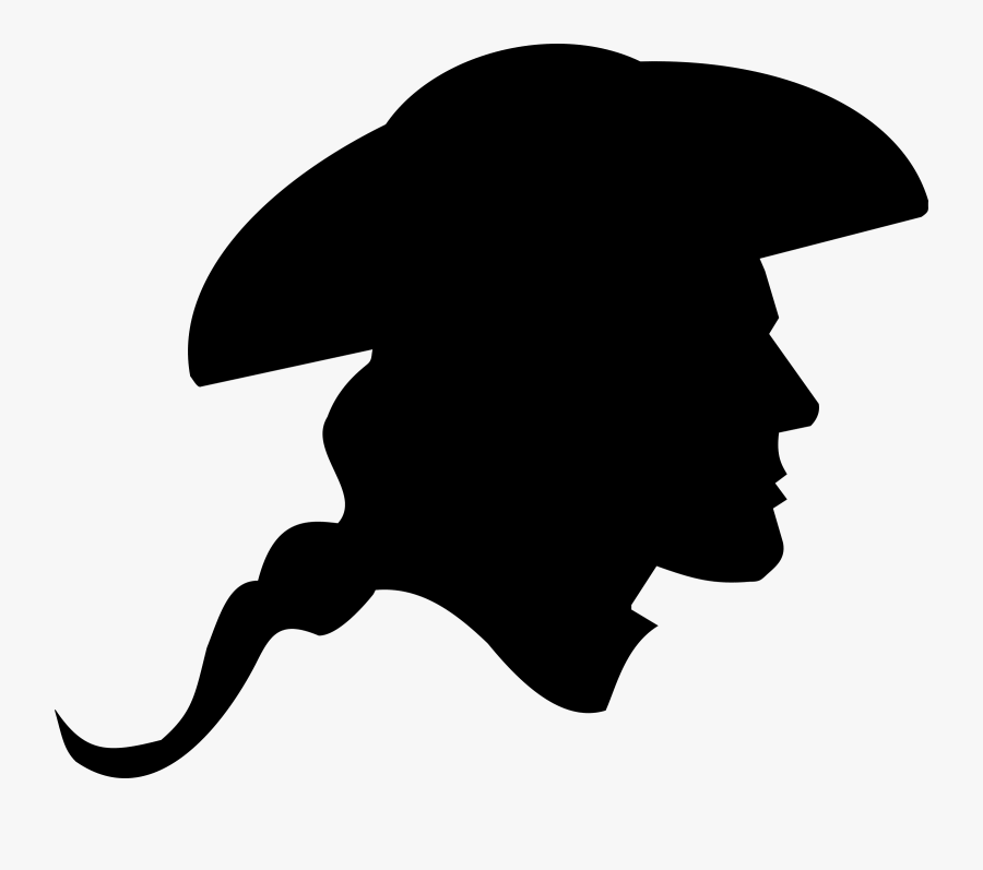 Revolutionary War Soldier Silhouette, Transparent Clipart