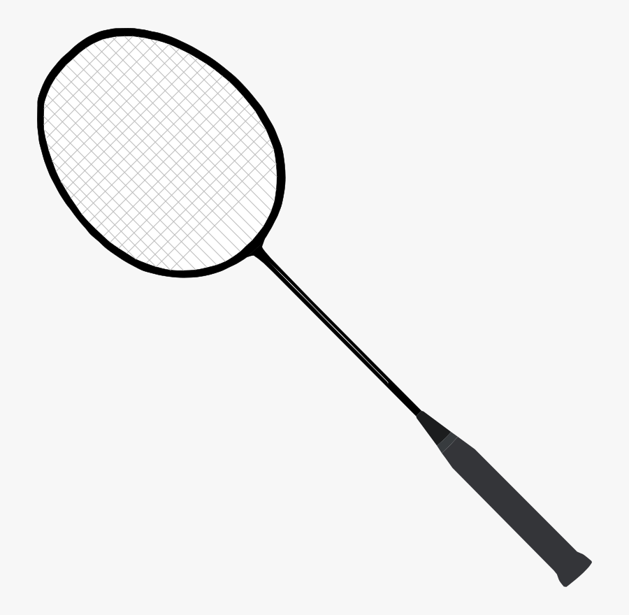 Racket And Ball Free - Badminton Racket Clip Art Png, Transparent Clipart