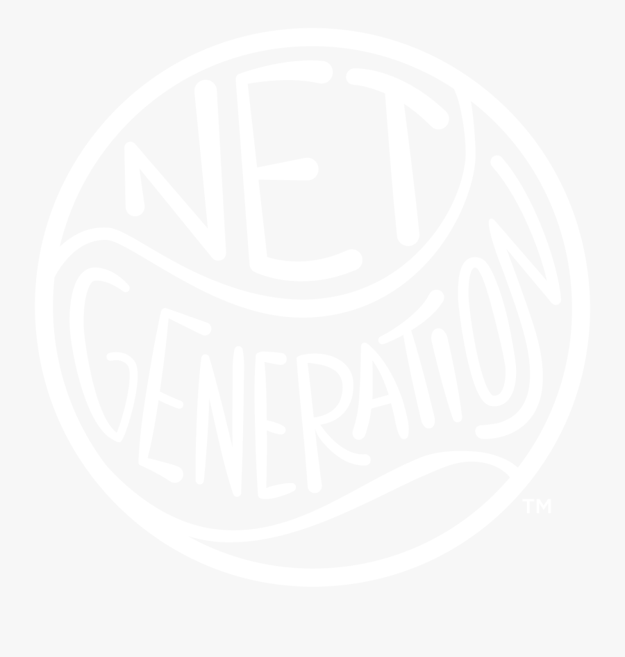 Transparent Tennis Court Clipart - Net Generation Logo, Transparent Clipart
