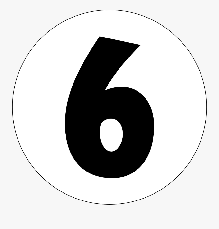 Six 6 Number Free Photo - หมายเลข 6, Transparent Clipart