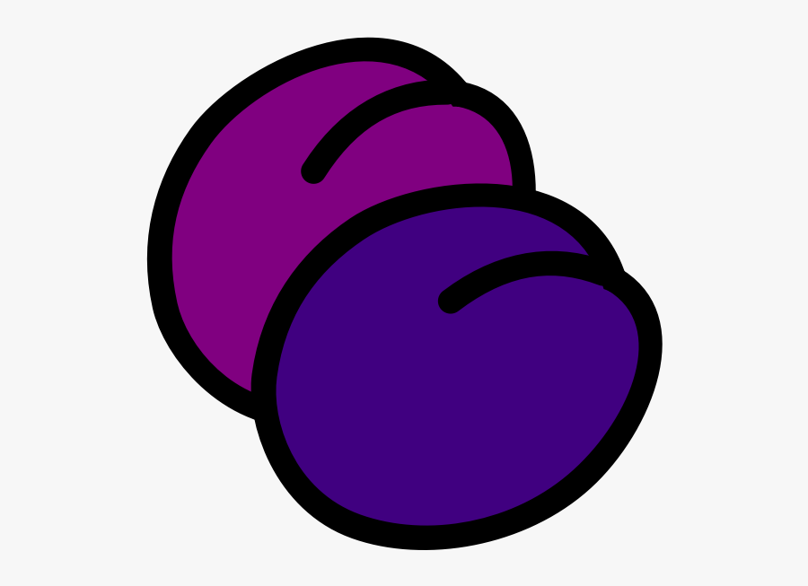 Plum Fruit Icon Vector Drawing - Plums Clipart, Transparent Clipart