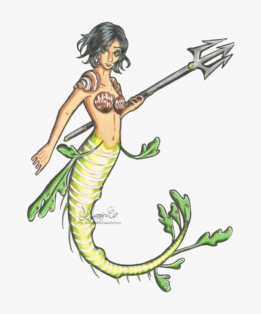 Trident Clipart Sea - Mermmaid No Background, Transparent Clipart