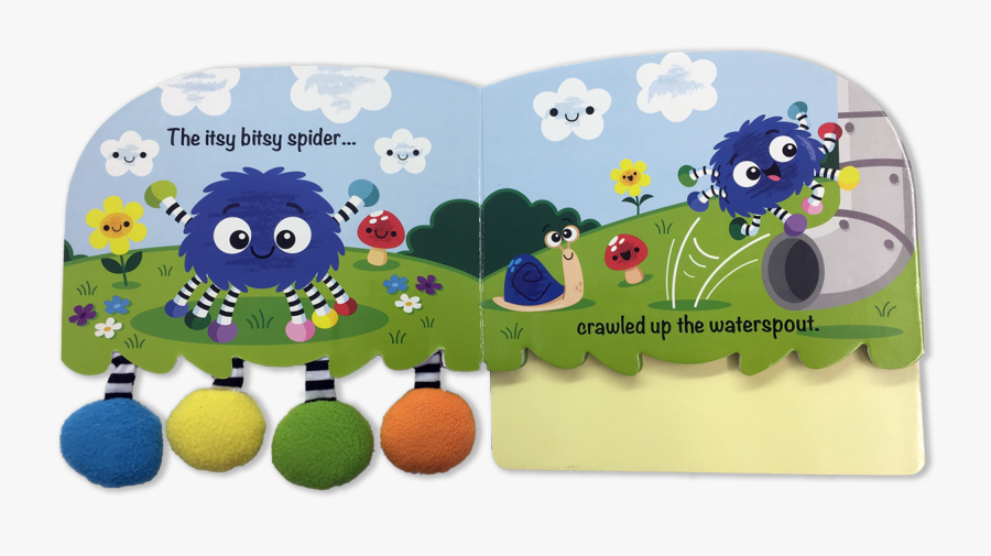 Spider Clipart Itsy Bitsy Spider - Itsy Bitsy Spider Board Book, Transparent Clipart