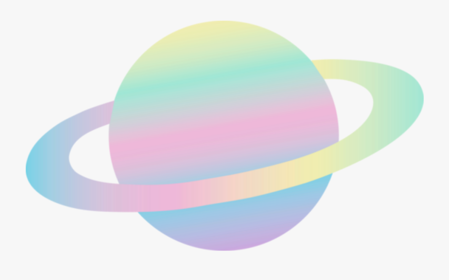 #pastel Alien Planet - Saturn Lockscreen Aesthetic, Transparent Clipart