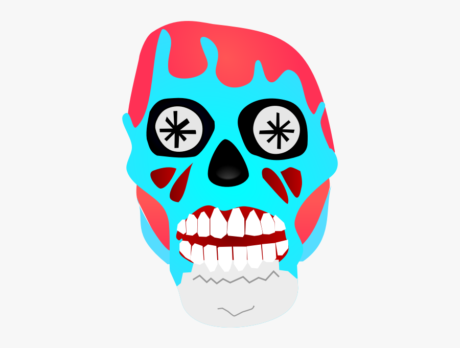 Alien Mask Vector Illustration - Scary Monster Faces Clip Art, Transparent Clipart