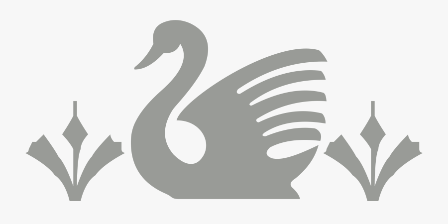 Swan Clipart Black And White , Png Download - Dibujo De Cisne En Negro, Transparent Clipart