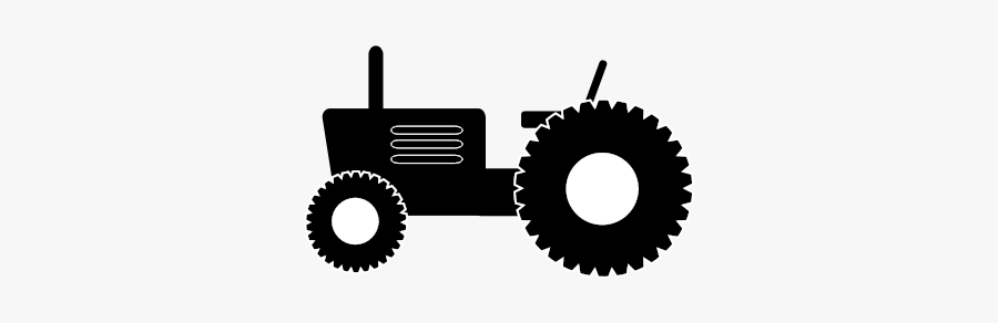 Black Tractor - Tire Side View Vector, Transparent Clipart