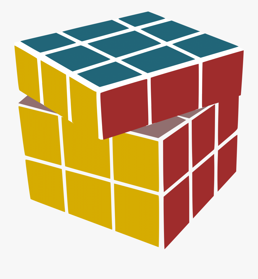 Clipart - Rubik's Cube Icon Png, Transparent Clipart
