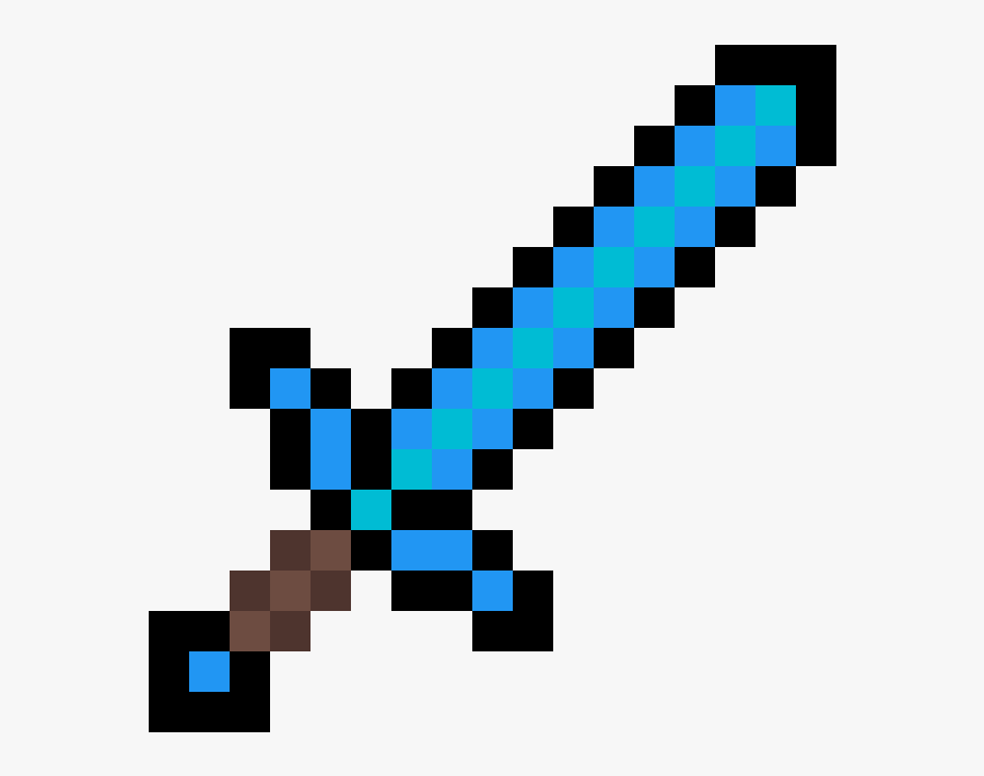 Minecraft Diamond Sword Küçük Clipart , Png Download - Minecraft Diamond Sword Enchanted Png, Transparent Clipart