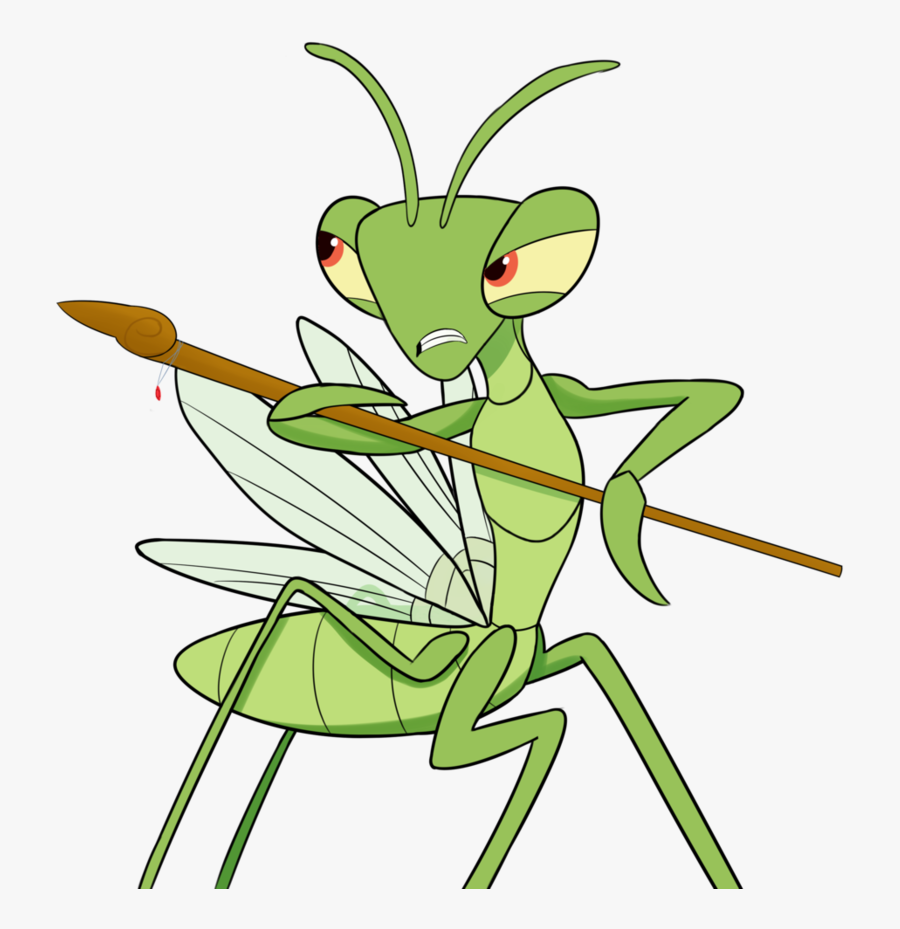 Praying Mantis Clipart Grasshopper - Cartoon, Transparent Clipart